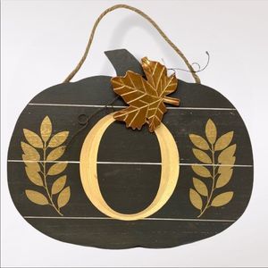 🆕 ASHLAND | Letter O Pumpkin Door Sign